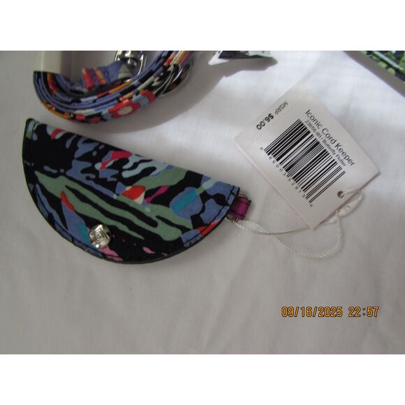 Vera Bradley set of 3 lanyards and a cord keeper new with tags, gently used keys - Picture 2 of 4
